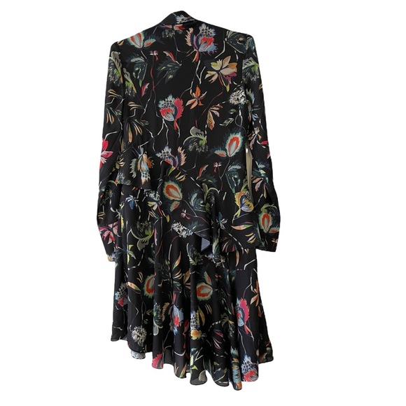 Jason Wu Black Jungle Flower Dress, Size 0 - Picture 9 of 11